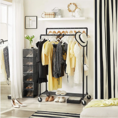 3Pcs Floor Standing Clothes Hanging Organizer Coat Rack