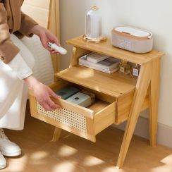 Simple Storage Bamboo Nightstand