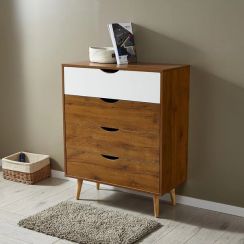 Square Wooden Cabinet for Bedroom