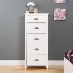 2Pcs Bedroom 5 Drawers Chest